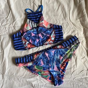 Maaji high neck reversible bikini set